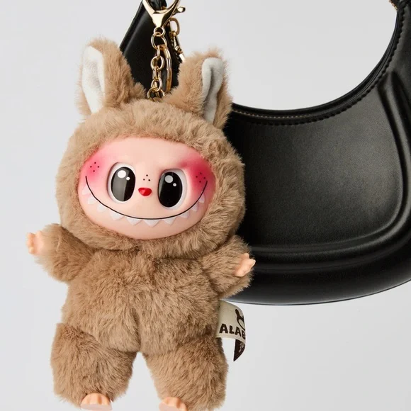 Labubu Inspired Faux Fur Keychain Set – Multiple Colours - Picture 12 of 16